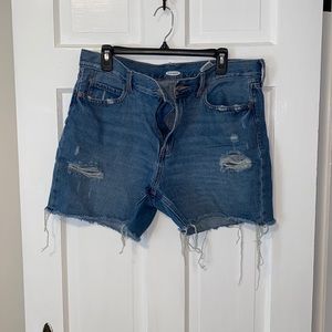 Distressed Jean Shorts from Old Navy size 10